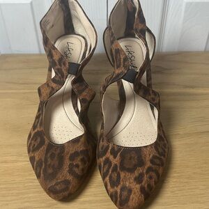 Life Stride Women's Brown Leopard Heels
